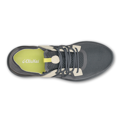 OluKai Manele Men’s Breathable Golf Shoes - Rock / Flower