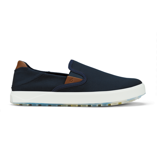 OluKai Wai‘alae Slip On Men’s Golf Shoes - Trench Blue