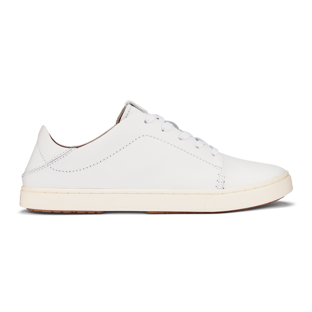 OluKai Pehuea Lī ‘Ili Women's Leather Sneakers - White