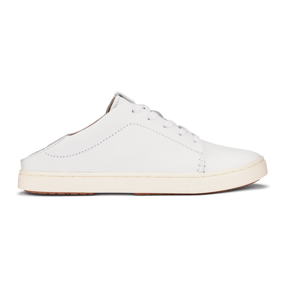 OluKai Pehuea Lī ‘Ili Women's Leather Sneakers - White