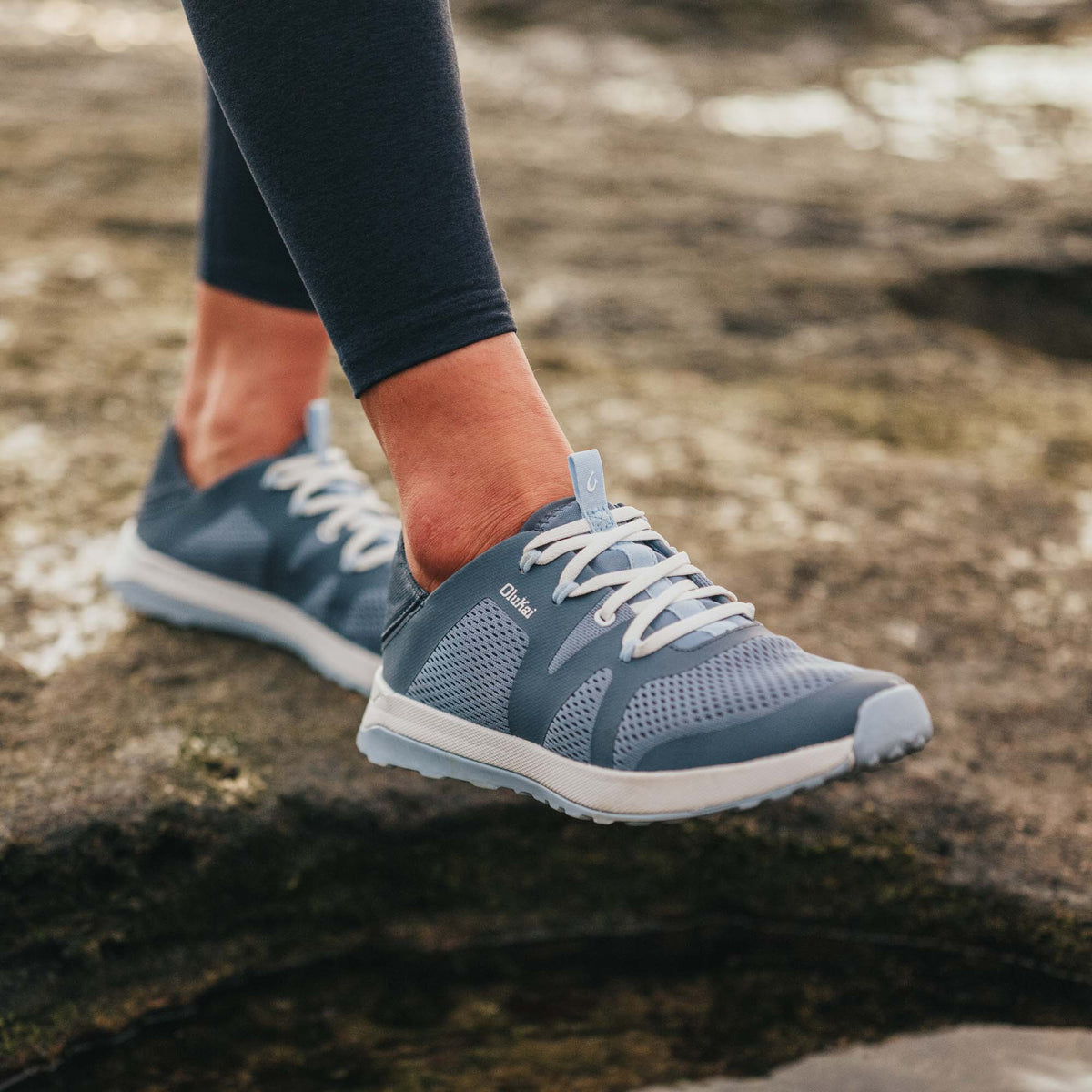 OluKai Huia Women’s Athleisure Shoes - Vintage Blue / Sea Ice