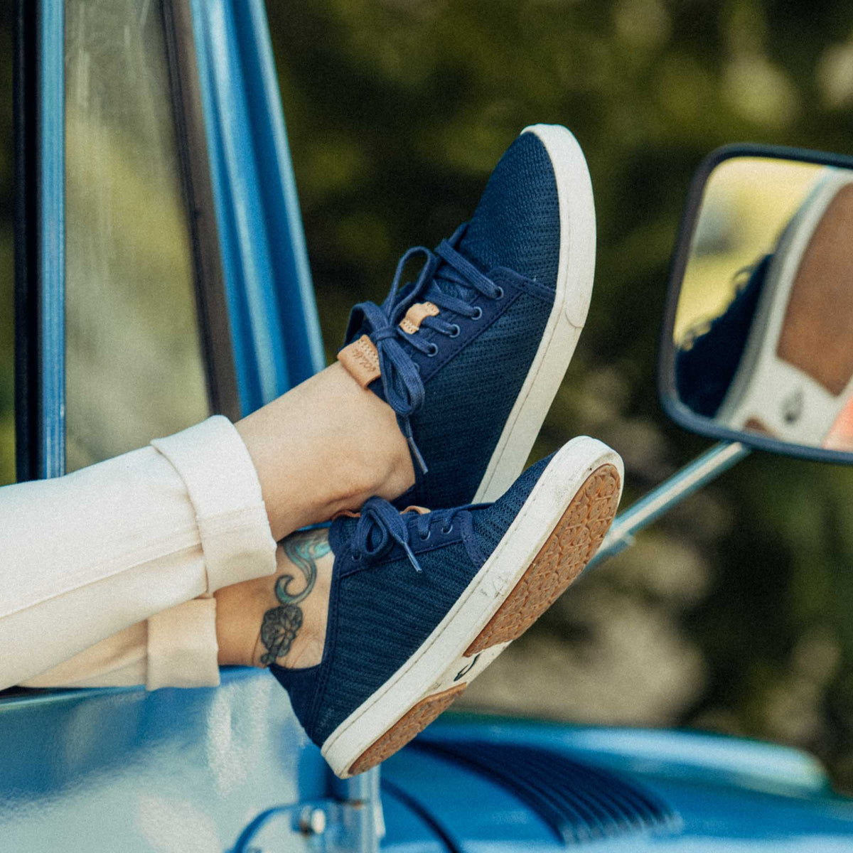 OluKai Pehuea Lī Women's Sneakers - Trench Blue