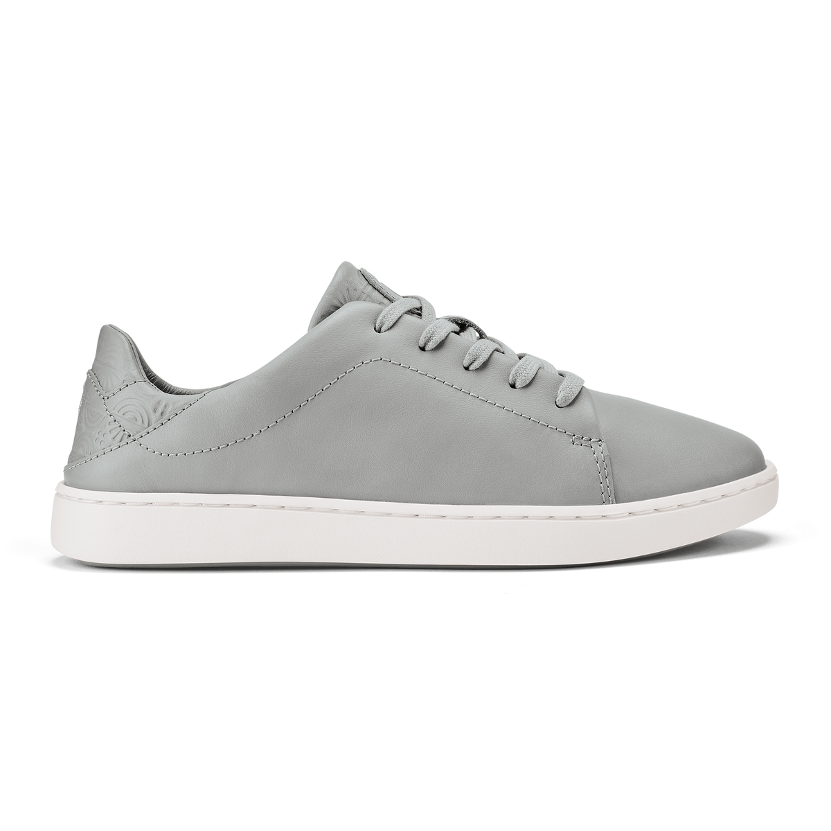 OluKai Pehuea Lī ‘Ili Women's Leather Sneakers - Ash