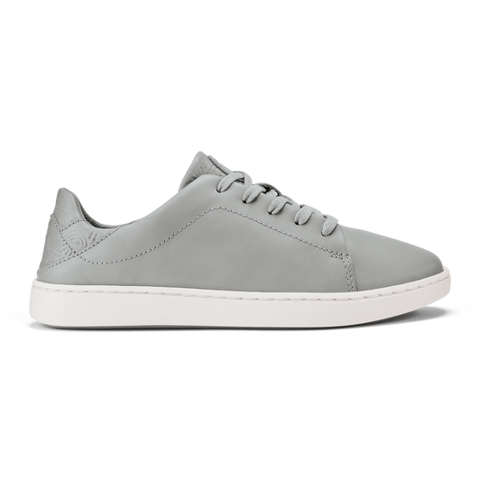 OluKai Pehuea Lī ‘Ili Women's Leather Sneakers - Ash