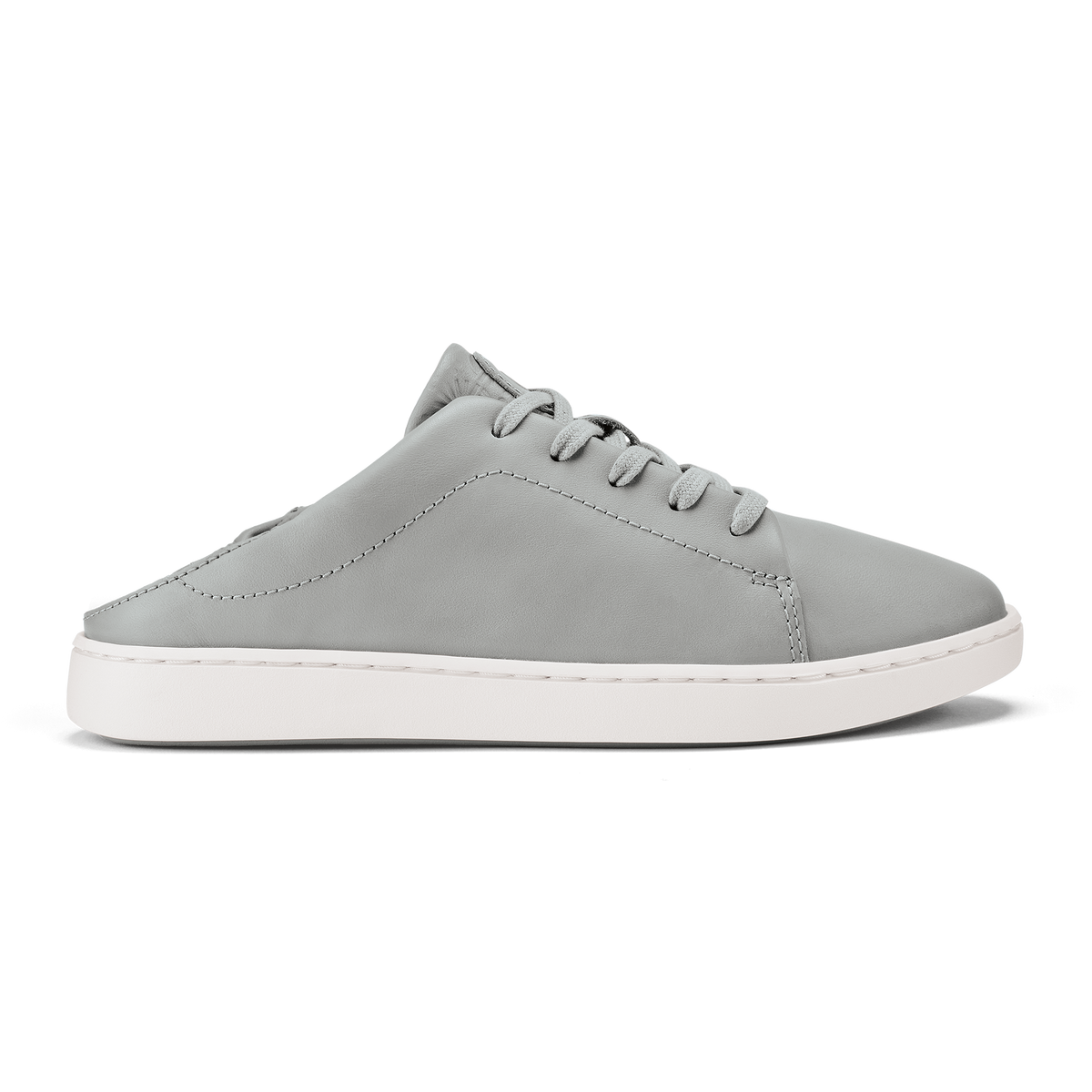 OluKai Pehuea Lī ‘Ili Women's Leather Sneakers - Ash