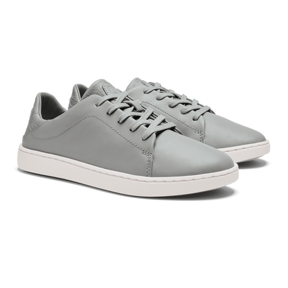 OluKai Pehuea Lī ‘Ili Women's Leather Sneakers - Ash