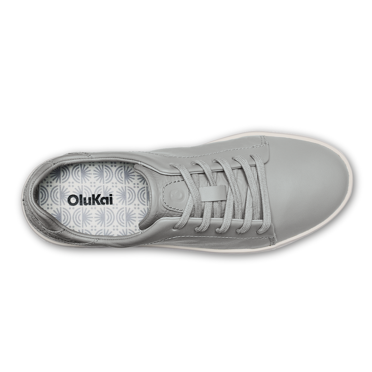 OluKai Pehuea Lī ‘Ili Women's Leather Sneakers - Ash