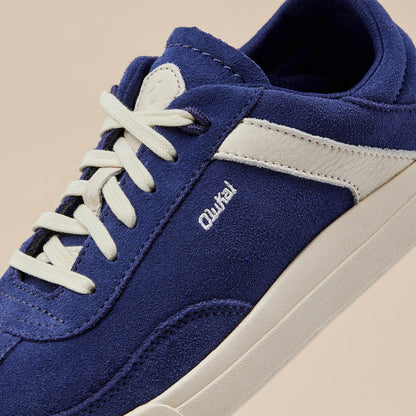 OluKai Hā‘upu Women’s Leather Sneakers - Navy / Off White