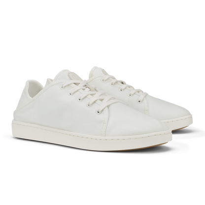 OluKai OluKai Pehuea Lī Canvas Women's Sneakers - Bright White
