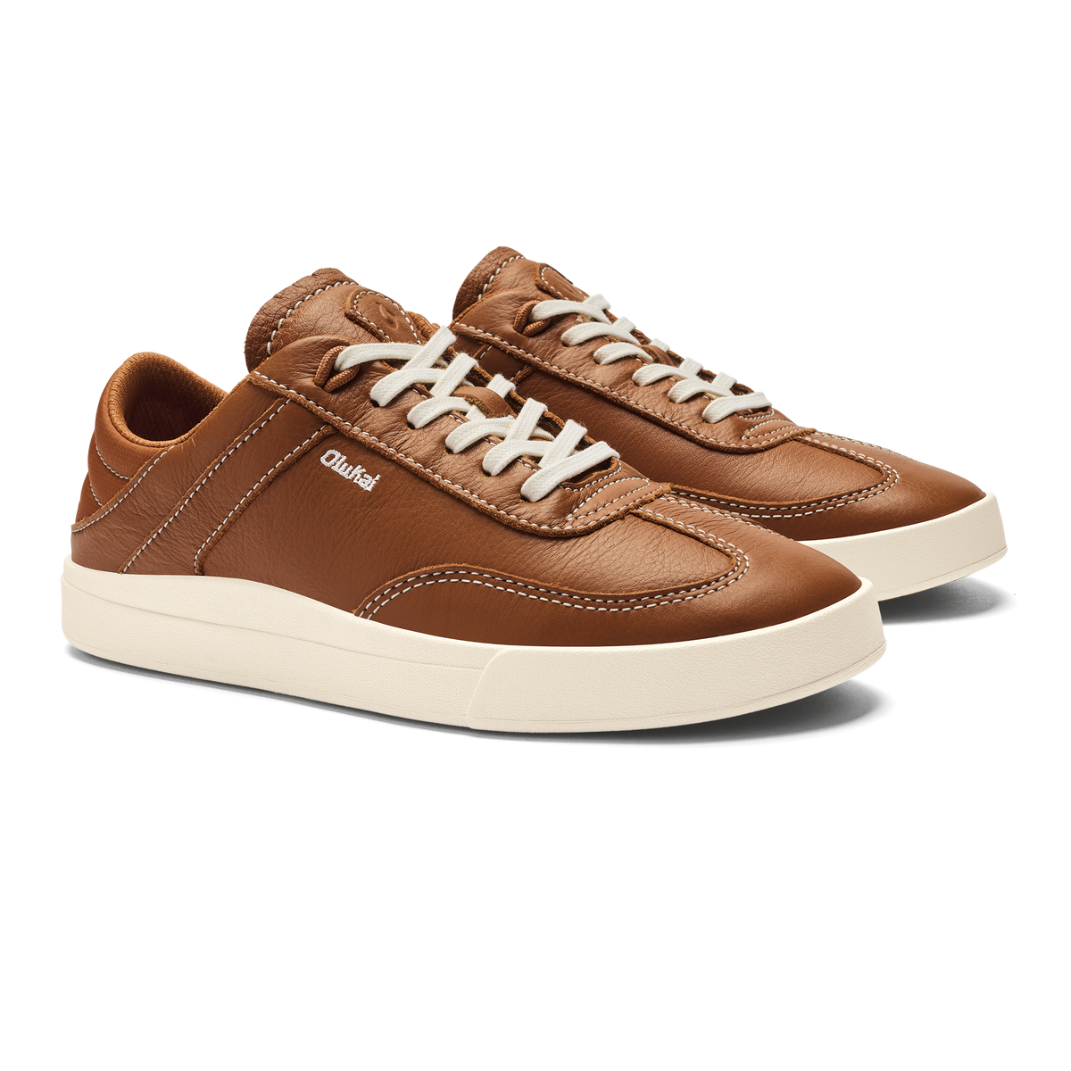 OluKai Hā‘upu Women’s Leather Sneakers - Fox