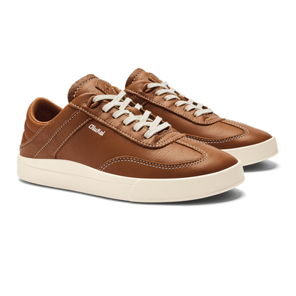 OluKai Hā‘upu Women’s Leather Sneakers - Fox