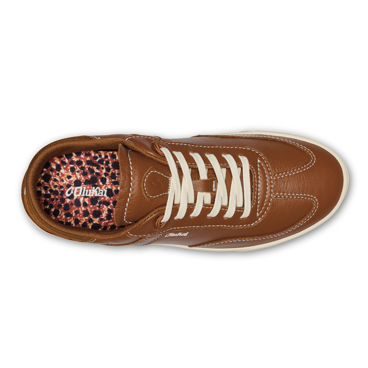 OluKai Hā‘upu Women’s Leather Sneakers - Fox