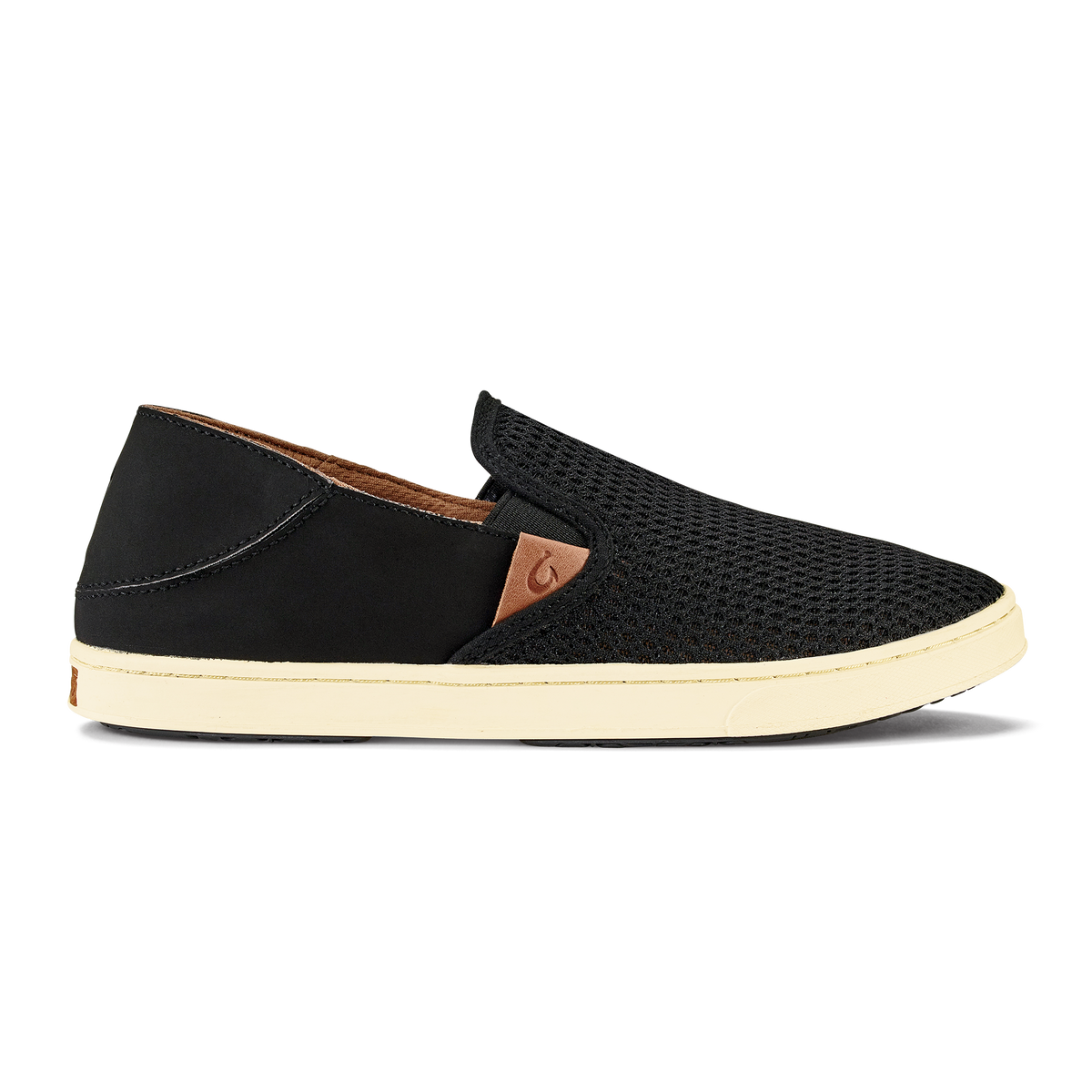OluKai Pehuea Women's Breathable Slip-On Sneakers - Black