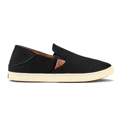 OluKai Pehuea Women's Breathable Slip-On Sneakers - Black