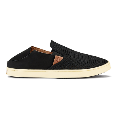 OluKai Pehuea Women's Breathable Slip-On Sneakers - Black