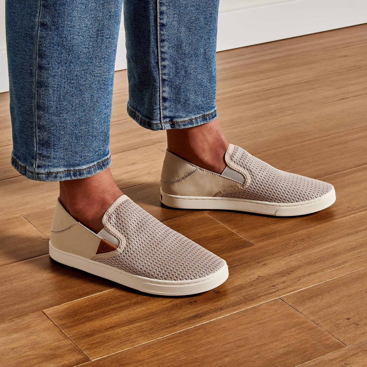 OluKai Pehuea Women's Breathable Slip-On Sneakers - Tapa