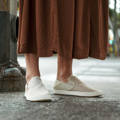 OluKai Pehuea Women's Breathable Slip-On Sneakers - Tapa
