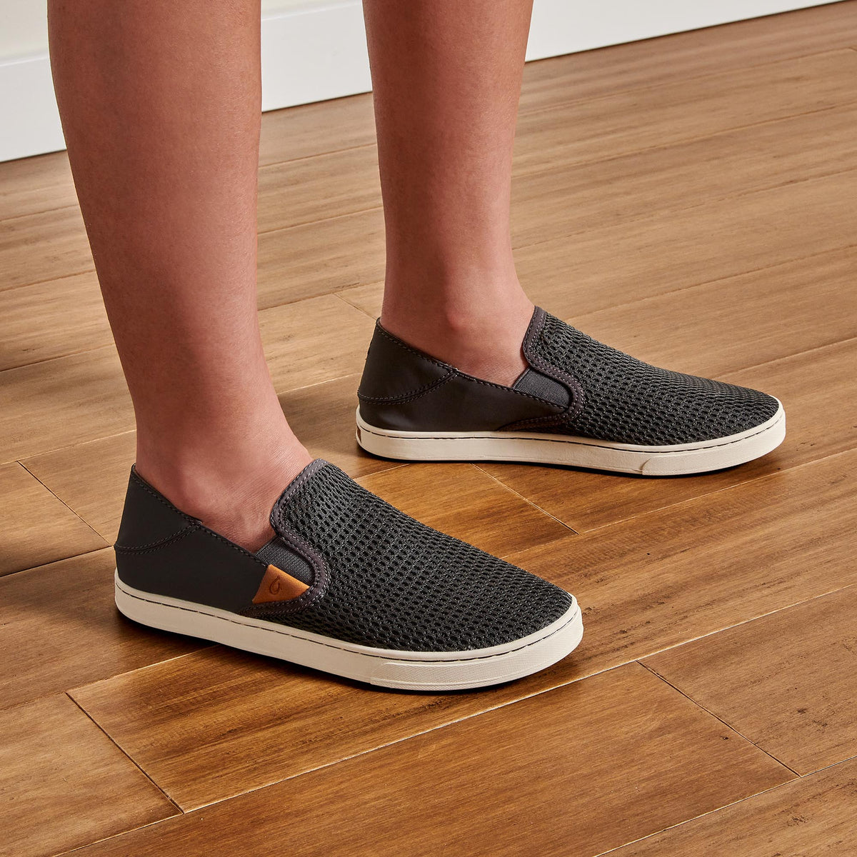 OluKai Pehuea Women's Breathable Slip-On Sneakers - Pavement