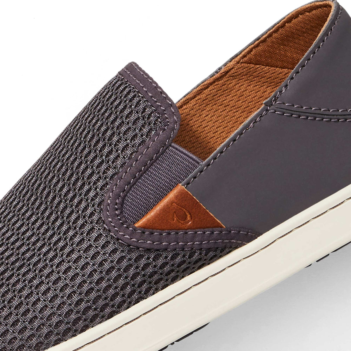 OluKai Pehuea Women's Breathable Slip-On Sneakers - Pavement
