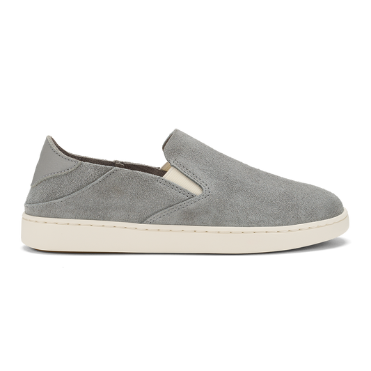 OluKai Pehuea Luxe Women’s Suede Shoes - Ash