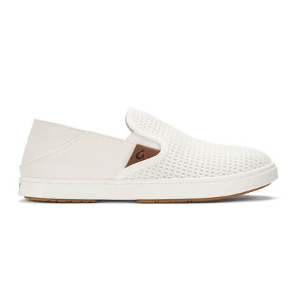 OluKai Pehuea Women's Breathable Slip-On Sneakers - Bright White