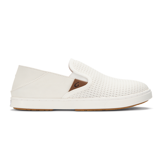 OluKai Pehuea Women's Breathable Slip-On Sneakers - Bright White