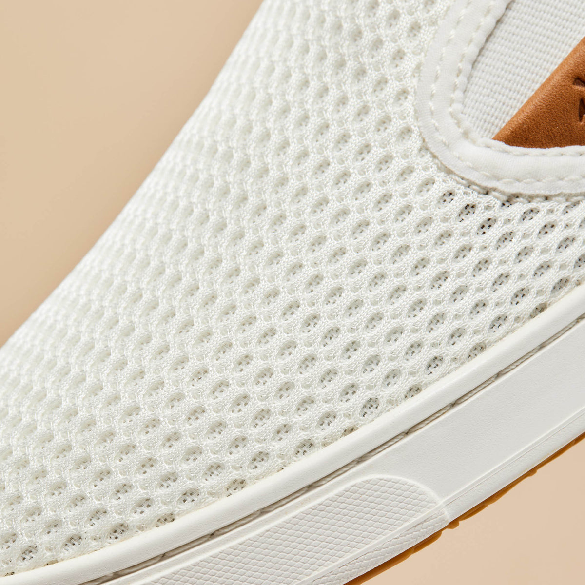 OluKai Pehuea Women's Breathable Slip-On Sneakers - Bright White