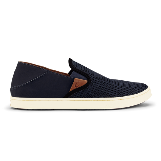 OluKai Pehuea Women's Breathable Slip-On Sneakers - Trench Blue