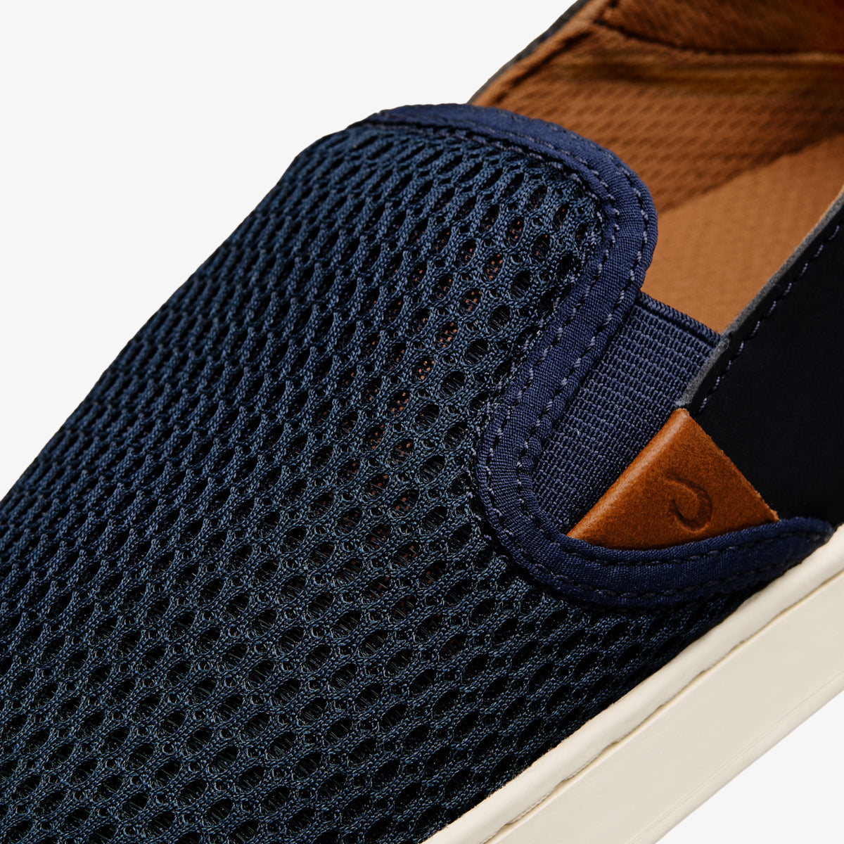 OluKai Pehuea Women's Breathable Slip-On Sneakers - Trench Blue