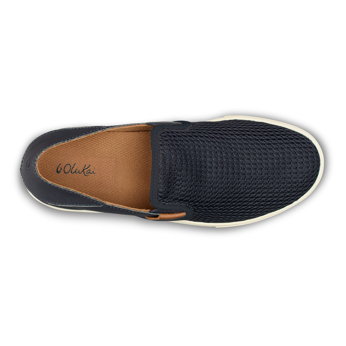 OluKai Pehuea Women's Breathable Slip-On Sneakers - Trench Blue