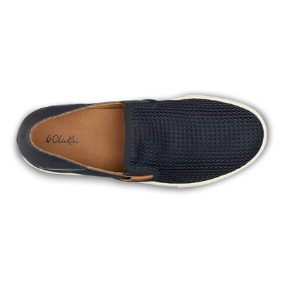 OluKai Pehuea Women's Breathable Slip-On Sneakers - Trench Blue
