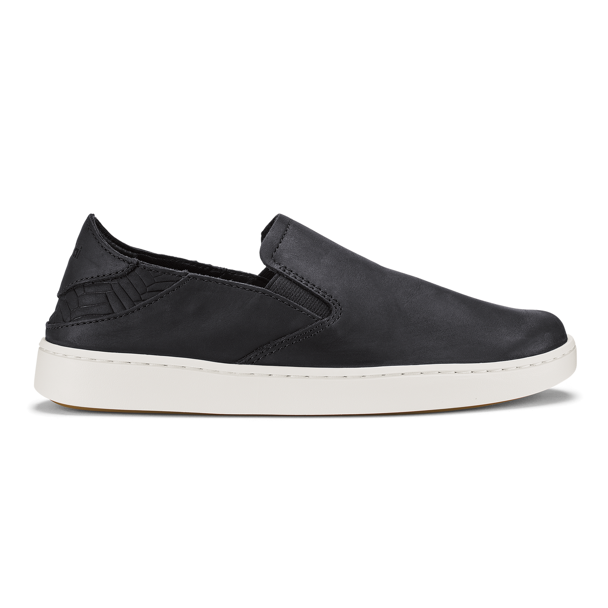 OluKai Pehuea Leather - Onyx / Onyx