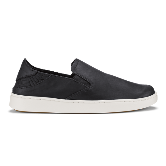 OluKai Pehuea Leather - Onyx / Onyx