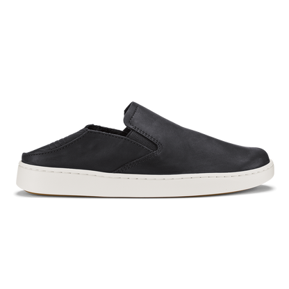 OluKai Pehuea Leather - Onyx / Onyx