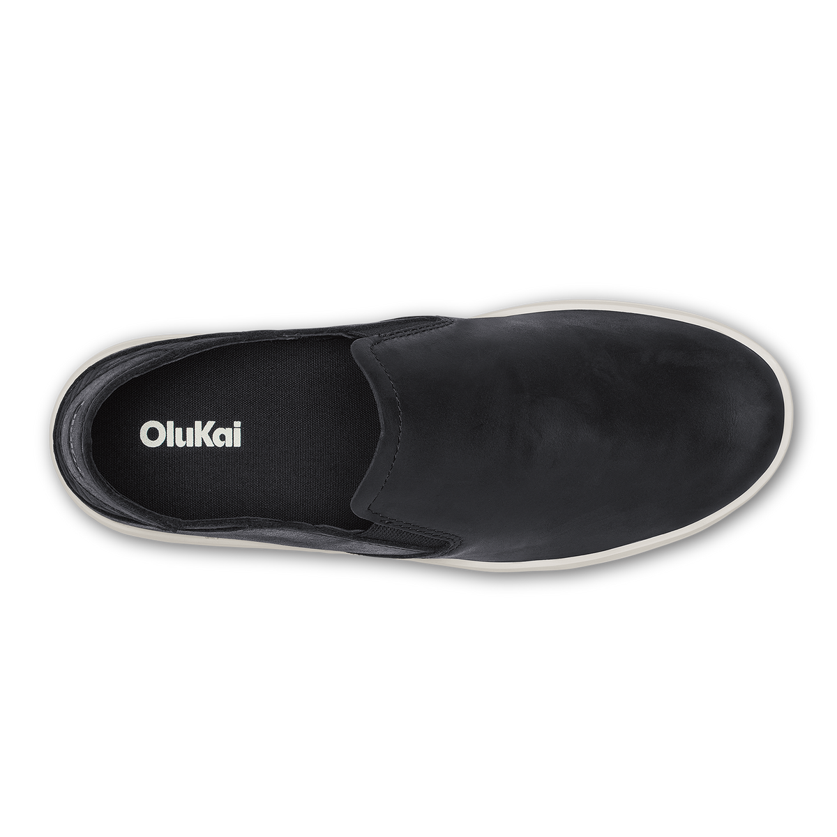 OluKai Pehuea Leather - Onyx / Onyx