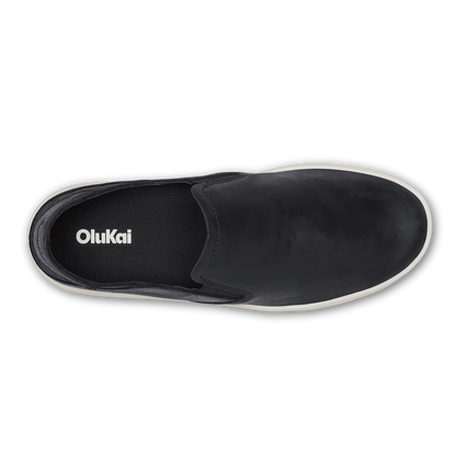 OluKai Pehuea Leather - Onyx / Onyx