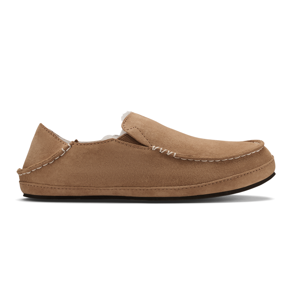 OluKai Nohea Women's Leather Slippers - Tan