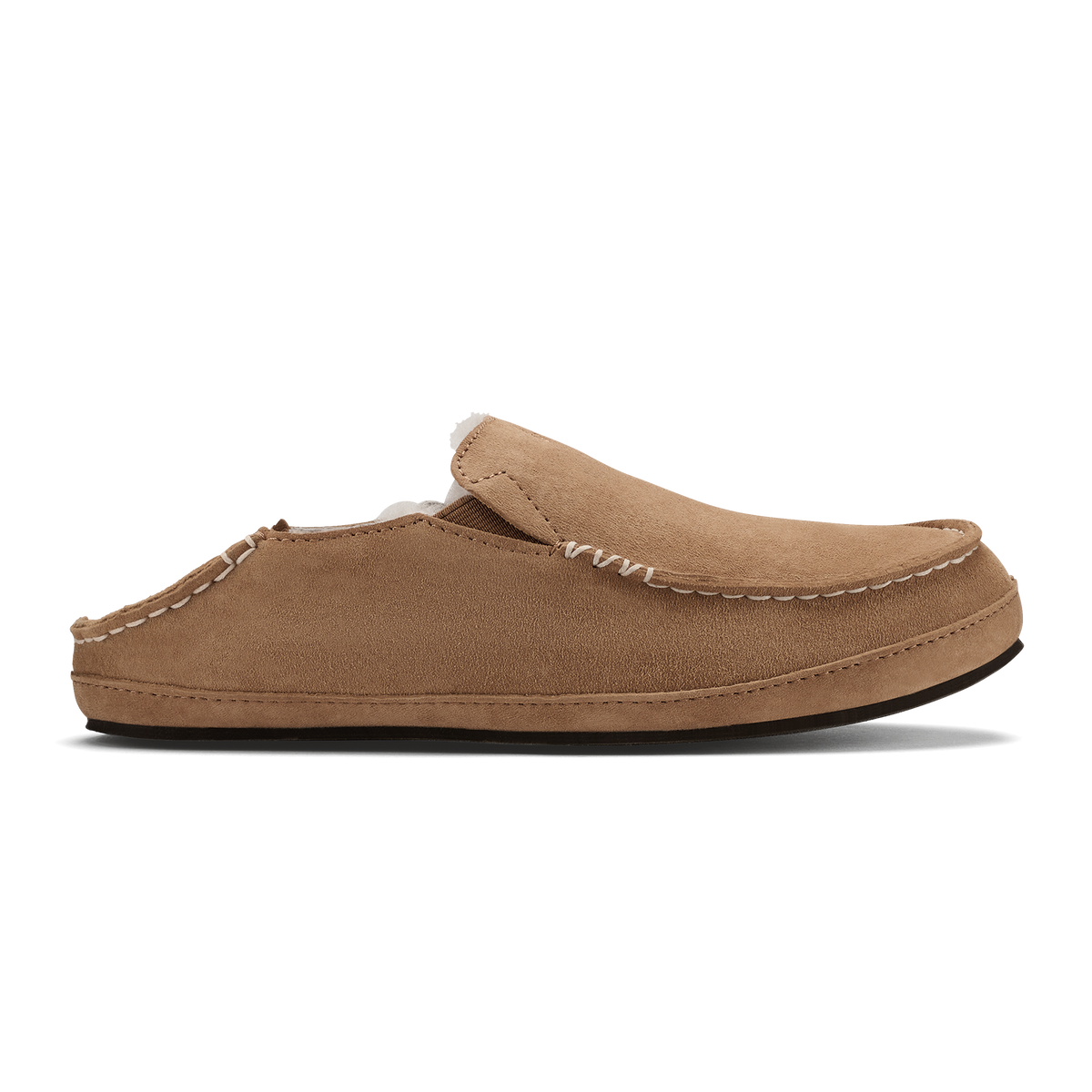 OluKai Nohea Women's Leather Slippers - Tan