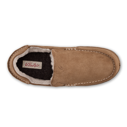 OluKai Nohea Women's Leather Slippers - Tan