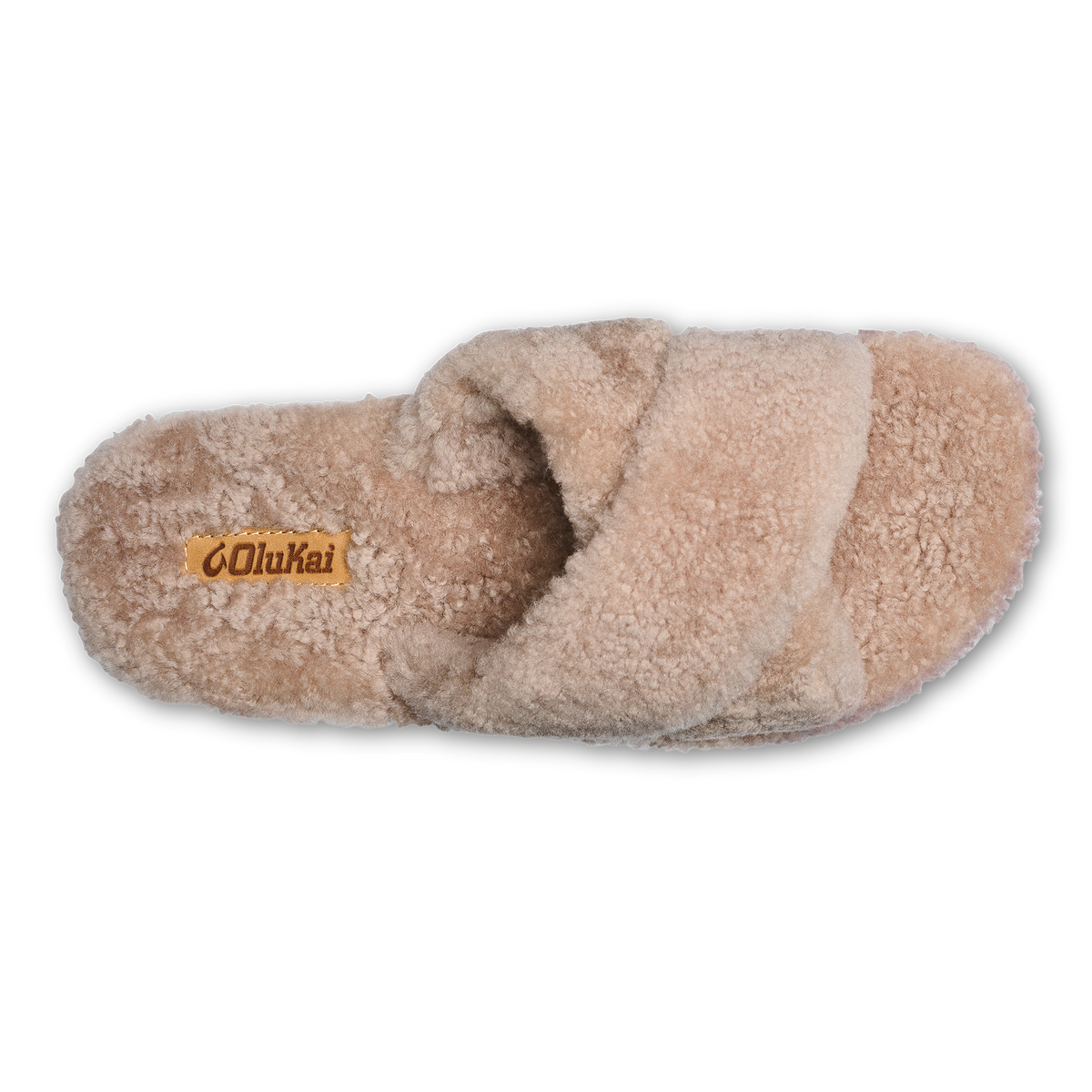 OluKai Hila Heu Women’s Slide Slipper Sandals - Tan