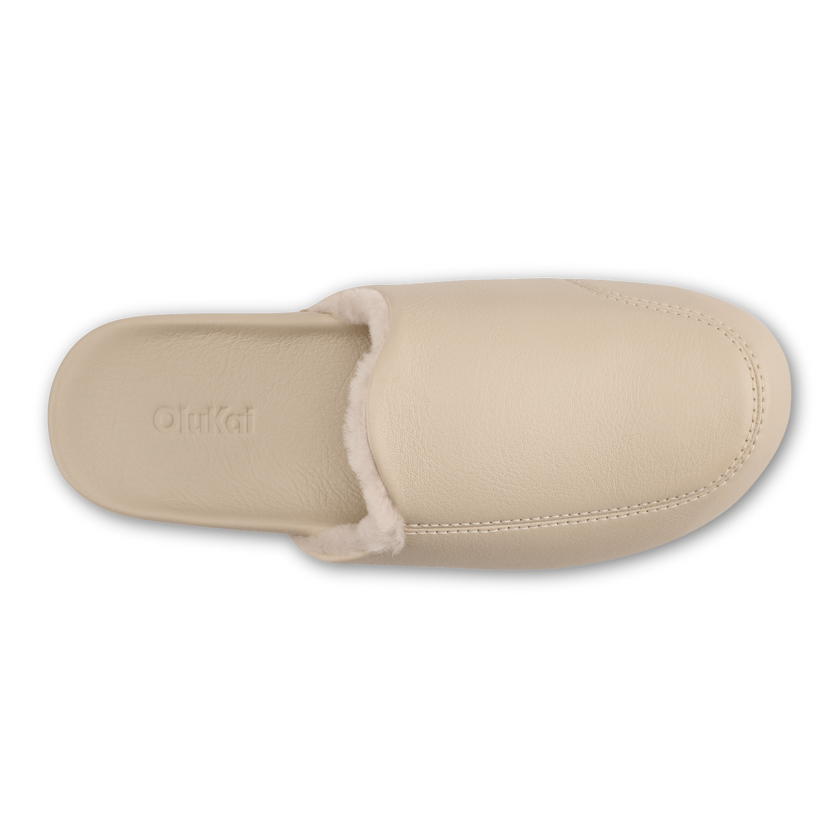 OluKai Kōnea Women’s Leather Slipper Mules - Bone