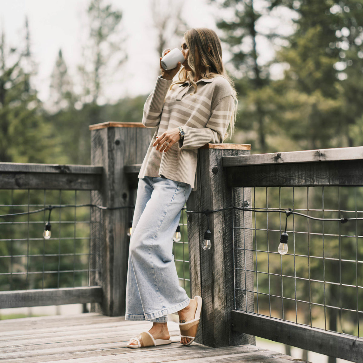 OluKai Hō‘ala Slide Women’s Slide Slipper Sandals - Tan / Puka