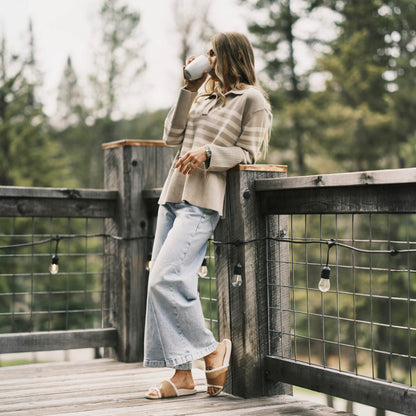 OluKai Hō‘ala Slide Women’s Slide Slipper Sandals - Tan / Puka
