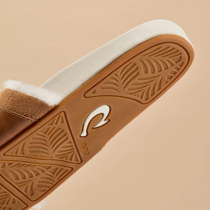 OluKai Hō‘ala Slide Women’s Slide Slipper Sandals - Tan / Puka
