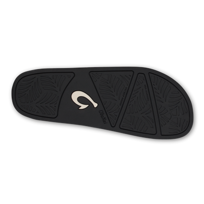 OluKai Kīpe'a Heu Women‘s Flip Flop Slippers - Black
