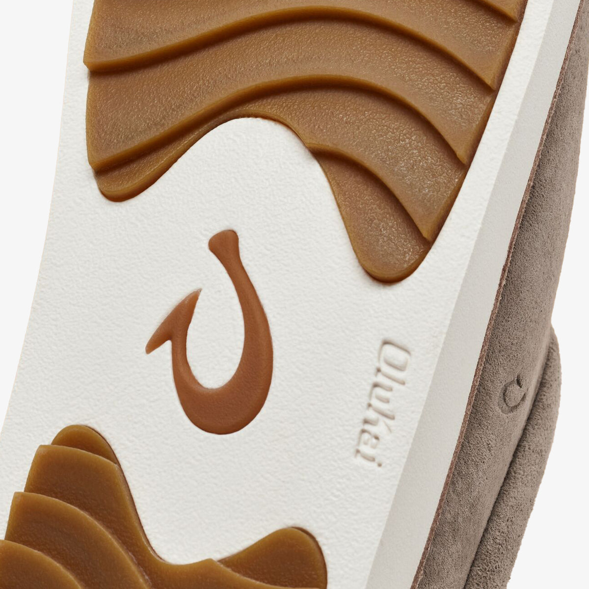 OluKai Mani-Taupe Grey / Golden Sand