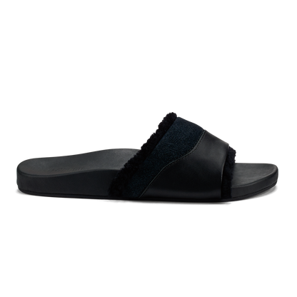OluKai Hō‘ala Slide Women’s Slide Slipper Sandals - Black
