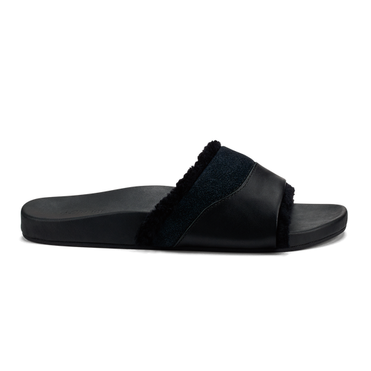 OluKai Hō‘ala Slide Women’s Slide Slipper Sandals - Black