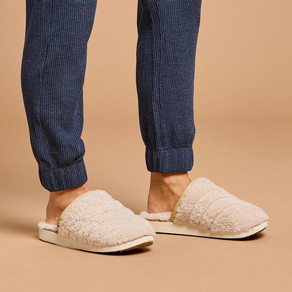 OluKai Pūpū Mua Women’s Shearling Mule Slipper - Tapa