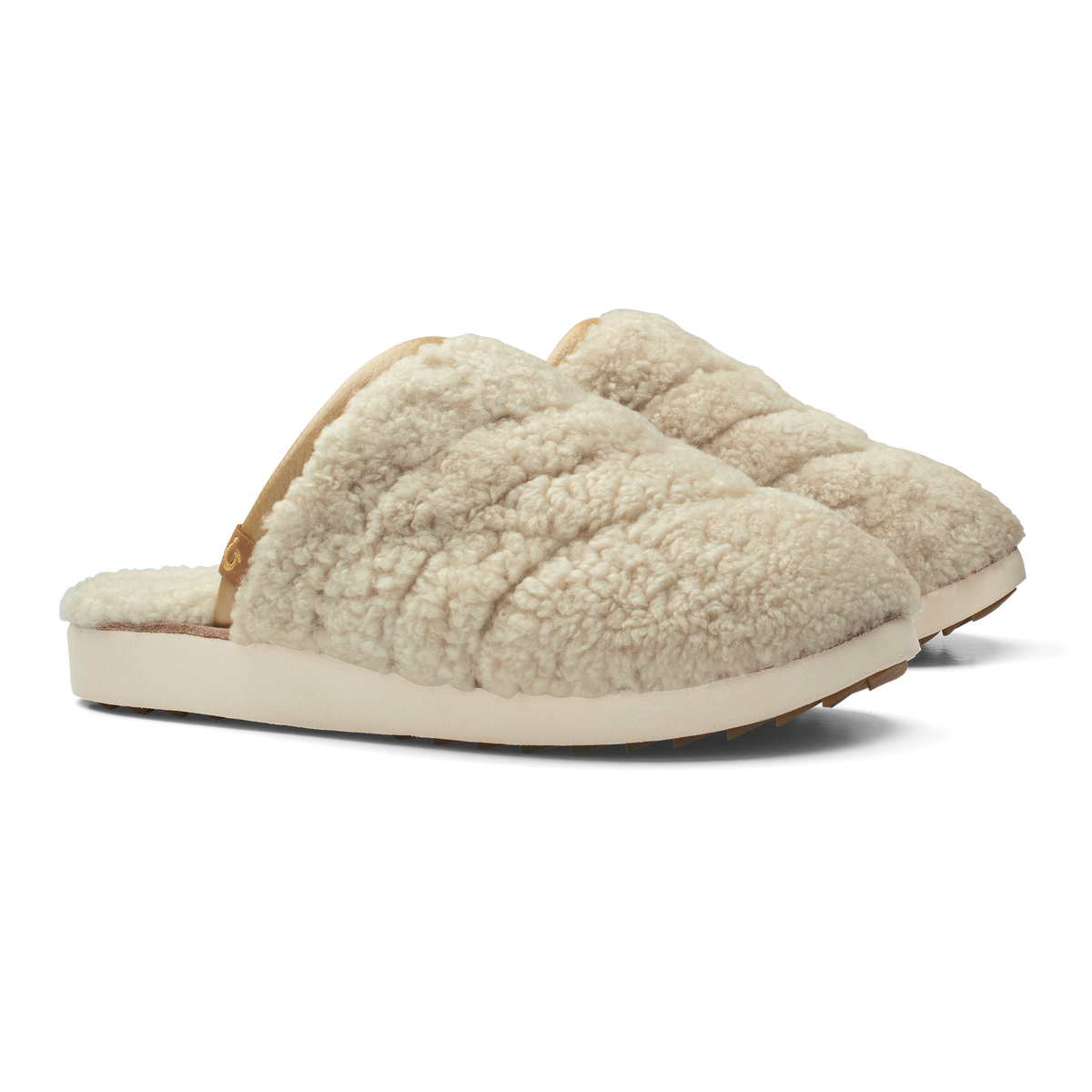OluKai Pūpū Mua Women’s Shearling Mule Slipper - Tapa